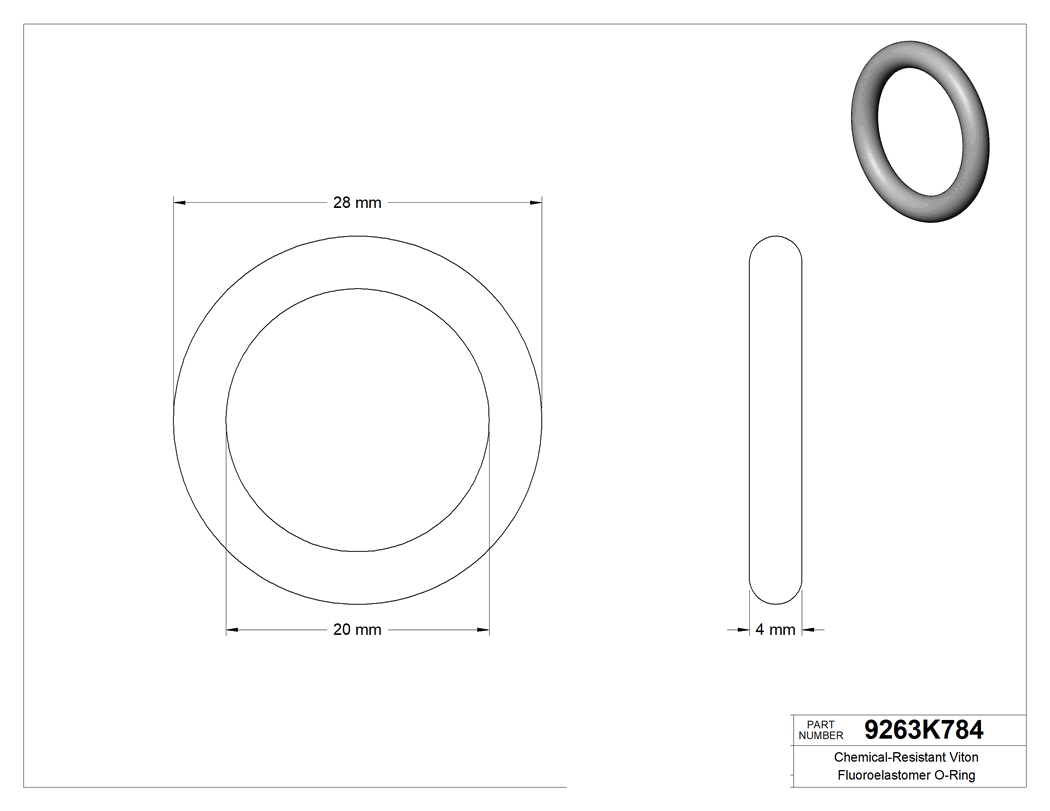 Technical drawing - 9263K784